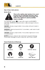 Preview for 6 page of Jet BE-9000ER Operation Manual