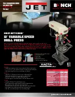 Preview for 1 page of Jet Bench JDP-12 Brochure & Specs