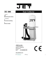 Preview for 1 page of Jet DC-900 Operating Instructions Manual