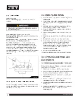 Preview for 8 page of Jet EHB-1018V Operating Instructions And Parts Manual