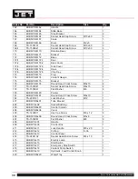 Предварительный просмотр 30 страницы Jet Elite EHB-8VS Operating Instructions And Parts Manual