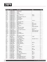 Предварительный просмотр 34 страницы Jet Elite EHB-8VS Operating Instructions And Parts Manual