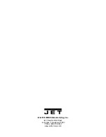 Предварительный просмотр 8 страницы Jet HB-1648H Owner'S Manual