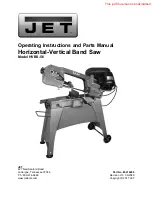 Jet HVBS-56 Operating Instructions And Parts Manual preview