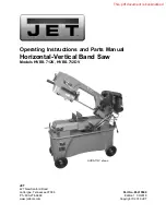 Jet HVBS-712V Operating Instructions And Parts Manual preview