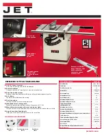 Preview for 1 page of Jet Hybrid Style Specification Sheet