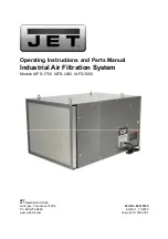 Jet IAFS-1700 Operating Instructions And Parts Manual preview