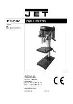 Jet IDP-15BV Operating Instructions Manual preview