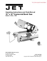 Jet J-7020 Operating Instructions And Parts Manual preview