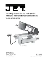 Jet J-7040 Operating Instructions And Parts Manual preview