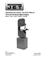 Preview for 1 page of Jet J-8201 Operating Instructions And Parts Manual