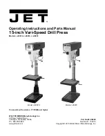 Jet J-A3816 Operating Instructions And Parts Manual preview