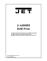 Preview for 1 page of Jet J-A4008M Instructions Manual