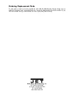 Предварительный просмотр 20 страницы Jet J-F225 Owner'S Manual