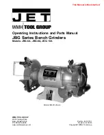 Jet JBG Series Operating Instructions And Parts Manual preview