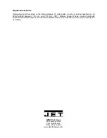 Предварительный просмотр 20 страницы Jet JBG Series Operating Instructions And Parts Manual