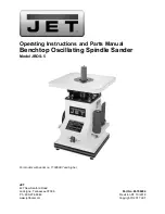 Jet JBOS-5 Operating Instructions Manual preview