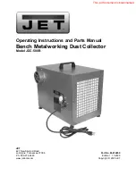 Jet JDC-500B Operating Instructions And Parts Manual preview
