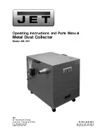 Preview for 1 page of Jet JDC-501 Operating Instructions And Parts Manual