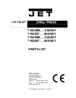 Preview for 44 page of Jet JDP-15B-M Operating Instructions Manual