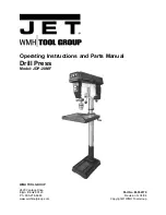 Jet JDP-20MF Operating Instructions And Parts Manual preview