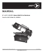 Preview for 1 page of Jet JHBS916 Manual