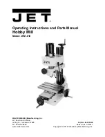 Preview for 1 page of Jet JHM-610 Operating Instructions And Parts Manual