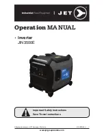 Jet JIN3500E Operation Manual предпросмотр