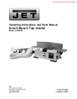 Предварительный просмотр 1 страницы Jet JJ-6HHBT Operating Instructions And Parts Manual