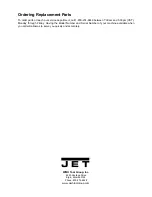 Preview for 40 page of Jet JJP-12 Operating Instructions And Parts Manual