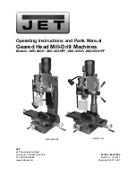 Jet JMD-40GH Operating Instructions And Parts Manual предпросмотр