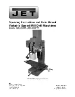 Предварительный просмотр 1 страницы Jet JMD-45VSPF Operating Instructions And Parts Manual