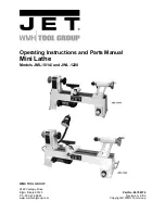 Jet JML-1014 Operating Instructions And Parts Manual предпросмотр