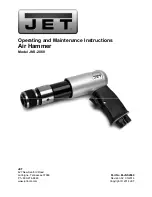 Jet JNS-2060 Operating And Maintenance Instructions Manual preview