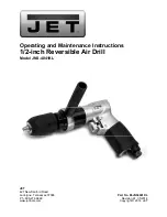 Preview for 1 page of Jet JNS-4041KL Operating And Maintenance Instructions Manual