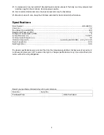 Preview for 4 page of Jet JNS-4041KL Operating And Maintenance Instructions Manual