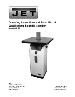 Jet JOSS-S Operating Instructions And Parts Manual предпросмотр