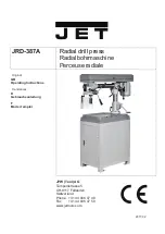 Предварительный просмотр 1 страницы Jet JRD-387A Operating Instructions Manual