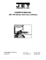 Jet JRF-14R Owner'S Manual предпросмотр