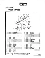 Jet JSG-0470 Parts List preview