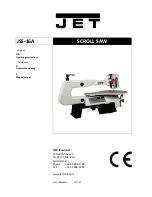 Jet JSS-16A Operating Instructions Manual preview