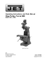 Preview for 1 page of Jet JTM-1 Operating Instructions And Parts Manual