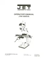 Jet JTM-1050EVS Operator'S Manual preview