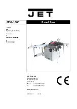 Preview for 1 page of Jet JTSS-1600 Operating Instructions Manual