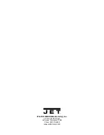 Preview for 24 page of Jet JWBS-10OS Operating Instructions And Parts Manual