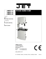 Jet JWBS-20 Operating Instructions Manual preview