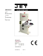 Preview for 1 page of Jet JWBS-9X-M Operating Instructions Manual