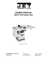 Jet JWCS-10A Owner'S Manual preview