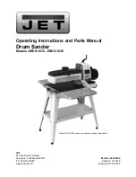 Jet JWDS-1632 Operating Instructions And Parts Manual preview