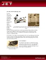 Preview for 1 page of Jet JWL-1220 Features